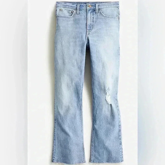 J Crew Demi 9 inch crop jeans, 25P Light Wash - Picture 1 of 11